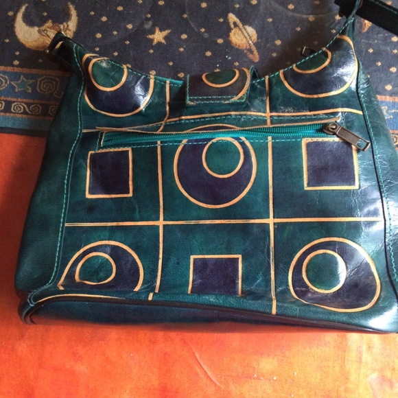 One of a kind leather purse with shoulder strap - Picture 3 of 8